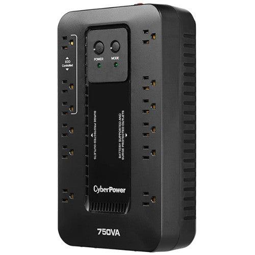 CyberPower EC750G uninterruptible power supply (UPS) Standby (Offline) 0.75 kVA 450 W 12 AC outlet(s)