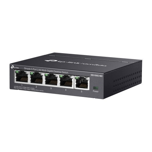 TP-Link Omada DS105G-M2 network switch Unmanaged 2.5G Ethernet (100/1000/2500) Black