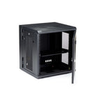 StarTech.com RK12WALHM rack cabinet 12U Wall mounted rack Black