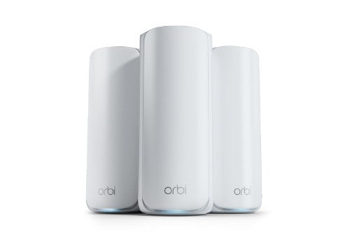 NETGEAR ORBI7 TB WIFI7 3PK BNDL Tri-band (2.4 GHz / 5 GHz / 6 GHz) Wi-Fi 7 (802.11be) White 7 Internal