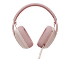 Logitech 981-001258 headphones/headset Wireless Head-band Calls/Music Bluetooth Rose