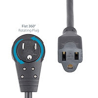 StarTech.com RTPAC1013 power cable Black 35.4" (0.9 m) NEMA 5-15P NEMA 5-15R