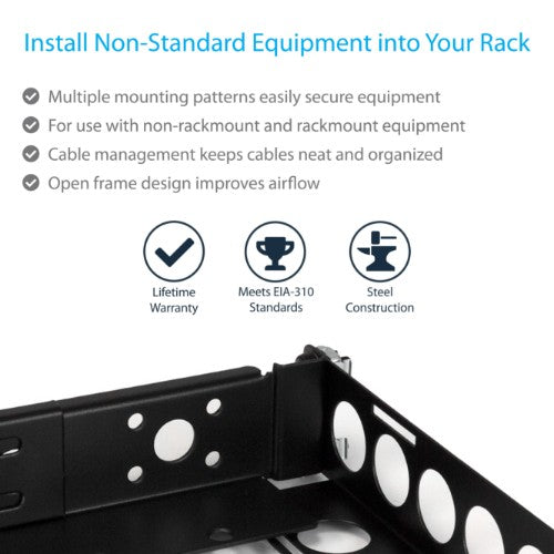 StarTech.com UNIRAILS1U rack accessory Rack rail
