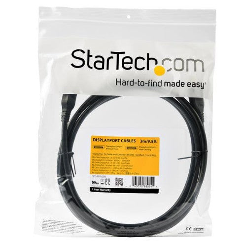 StarTech.com DP14MM3M DisplayPort cable 118.1" (3 m) Black