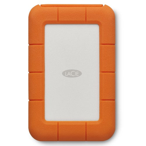 LaCie Rugged USB-C external hard drive 5 TB Gray, Yellow