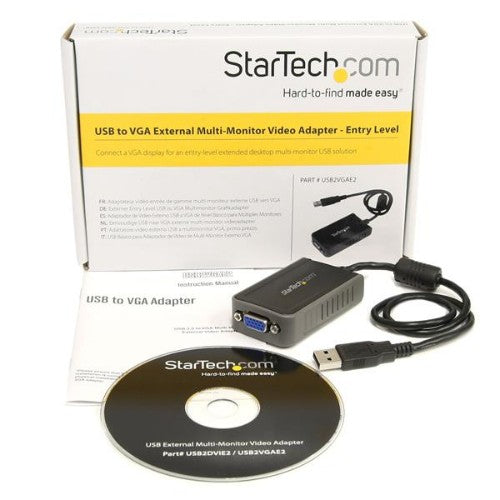 StarTech.com USB2VGAE2 USB graphics adapter 1600 x 1200 pixels Black
