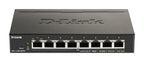 D-Link DGS-1100-08PV2/B Managed L2/L3 Gigabit Ethernet (10/100/1000) Power over Ethernet (PoE) Black