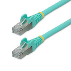 StarTech.com NLAQ-5F-CAT6A-PATCH networking cable Aqua color 59.1" (1.5 m) S/FTP (S-STP)
