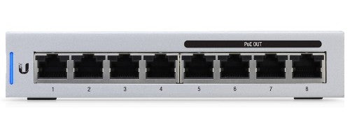 Ubiquiti UniFi Switch 8 Managed Gigabit Ethernet (10/100/1000) Power over Ethernet (PoE) Gray
