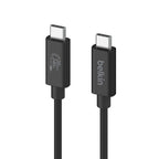 Belkin INZ004TT1.2MBK USB cable USB4 Gen 2x2 47.2" (1.2 m) USB C Black