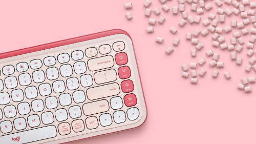 Logitech 920-013049 keyboard Universal Bluetooth QWERTY English Rose