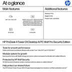 HP ProDesk 4 Tower G1i Desktop AI PC Wolf Pro Security Edition