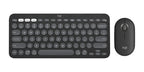 Logitech Pebble 2 Combo keyboard Mouse included Universal RF Wireless + Bluetooth QWERTY English Graphite