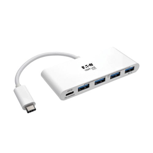 Tripp Lite U460-004-4A-C interface hub USB 3.2 Gen 1 (3.1 Gen 1) Type-C 5000 Mbit/s White