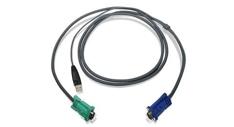 iogear USB 6 Ft KVM cable 70.9" (1.8 m) Black