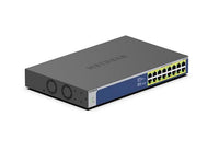 NETGEAR GS516PP Unmanaged Gigabit Ethernet (10/100/1000) Power over Ethernet (PoE) 1U Blue, Gray