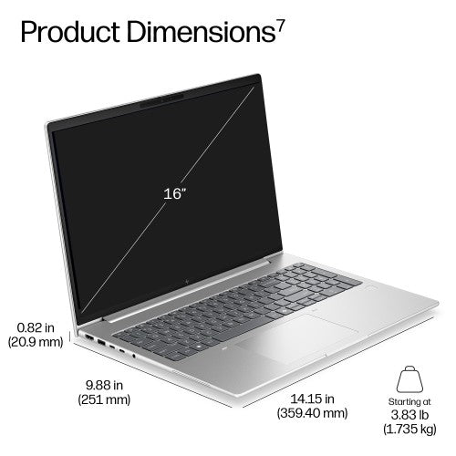 HP EliteBook 6 G2i 16 inch Notebook Next Gen AI PC Wolf Pro Security Edition