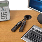 Tripp Lite TLP310DMUSB surge protector Black 3 AC outlet(s) 120 V 120" (3.05 m)