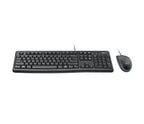 Logitech 920-002565 keyboard Mouse included Office USB English Black