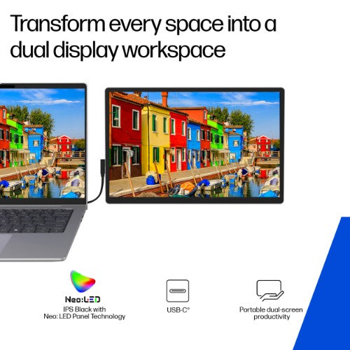 HP Series 5 Pro 14 inch WQXGA Portable Monitor - 514pn