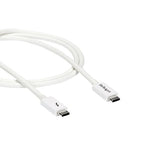 StarTech.com TBLT3MM1MW Thunderbolt cable 39.4" (1 m) 20 Gbit/s White