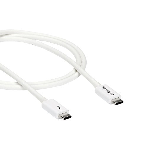 StarTech.com TBLT3MM1MW Thunderbolt cable 39.4" (1 m) 20 Gbit/s White