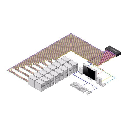 StarTech.com CK4-D116C KVM switch Black