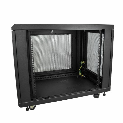 StarTech.com RK1233BKM rack cabinet 12U Freestanding rack Black