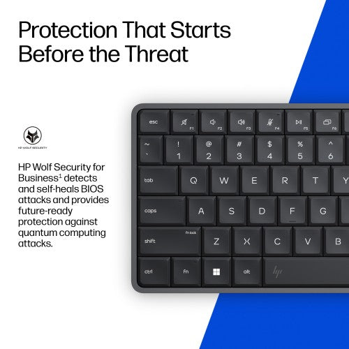 HP EliteBoard G1a Next Gen AI PC Wolf Pro Security Edition Copilot+ PC PRO 340 16 GB DDR5-SDRAM Windows 11 Pro Black
