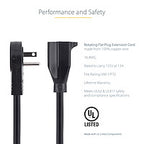 StarTech.com RTPAC10110 power cable Black 118.1" (3 m) NEMA 5-15P NEMA 5-15R