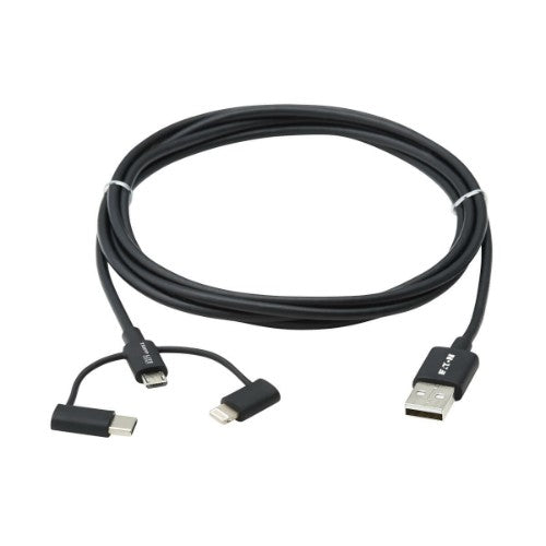 Tripp Lite M101-006-LMC-BK USB cable USB 2.0 72" (1.83 m) USB A Micro-USB B Black