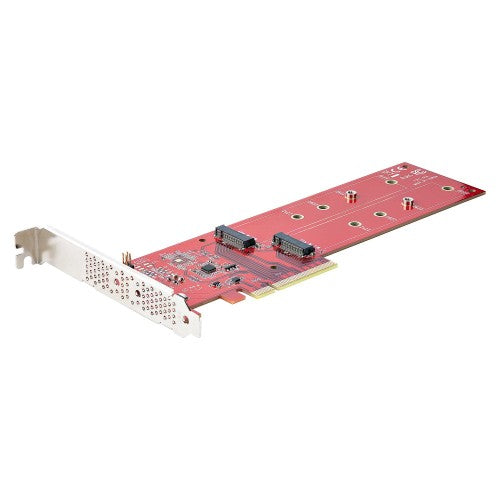 StarTech.com DUAL-M2-PCIE-CARD-B interface cards/adapter Internal M.2