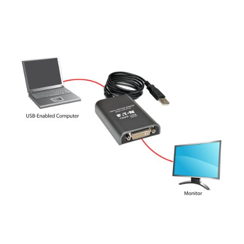 Tripp Lite U244-001-R USB graphics adapter Anthracite