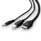 Belkin F1DN1CCBL-DH6t KVM cable Black 70.9" (1.8 m)