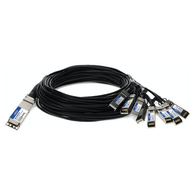 AddOn Networks CAB-O-8S-200G-1M-AO InfiniBand/fibre optic cable 39.4" (1 m) OSFP 8xSFP28 Black, Silver