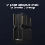 TP-Link Archer BE550 wireless router 2.5 Gigabit Ethernet Tri-band (2.4 GHz / 5 GHz / 6 GHz) Black