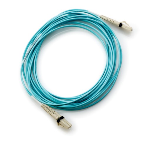 HPE LC to LC Multi-mode OM3 2-Fiber 0.5m 1-Pack Fiber Optic Cable