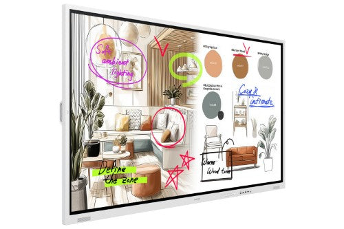 Samsung WM85FX interactive whiteboard 85" 3840 x 2160 pixels Touchscreen Gray, White HDMI