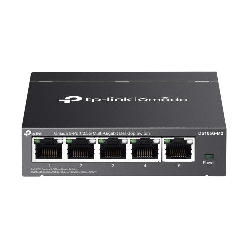 TP-Link Omada DS105G-M2 network switch Unmanaged 2.5G Ethernet (100/1000/2500) Black