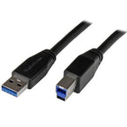 StarTech.com USB3SAB10M USB cable USB 3.2 Gen 1 (3.1 Gen 1) 393.7" (10 m) USB A USB B Black