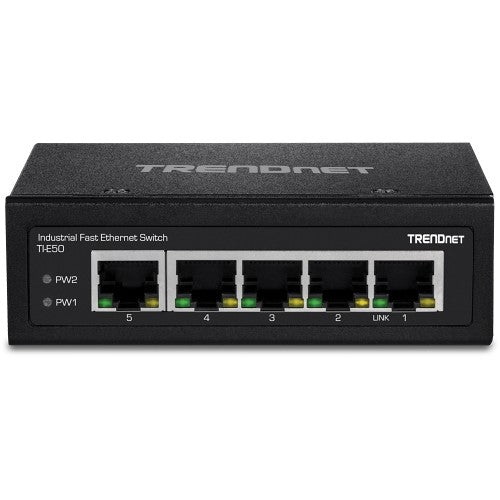 Trendnet TI-E50 network switch Unmanaged Fast Ethernet (10/100) Black