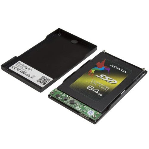StarTech.com S251BMU313 storage drive enclosure HDD/SSD enclosure Black 2.5"