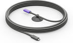 Logitech 952-000195 USB cable USB 3.2 Gen 2 (3.1 Gen 2) 196.9" (5 m) USB C Graphite, Violet