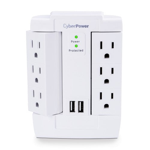 CyberPower CSP600WSURC2 surge protector White 6 AC outlet(s) 125 V