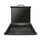 StarTech.com RKCONS1901 rack console 19" 1280 x 1024 pixels Steel Black 1U
