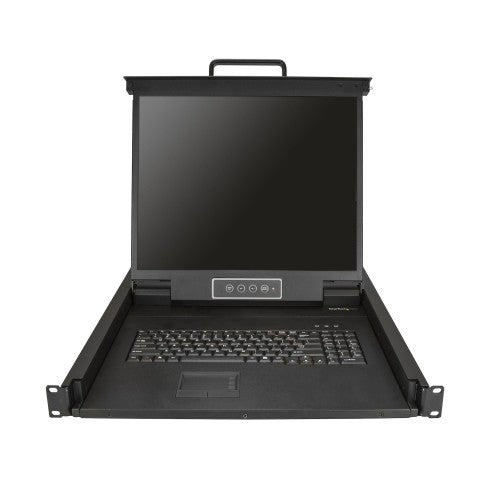 StarTech.com RKCONS1901 rack console 19" 1280 x 1024 pixels Steel Black 1U