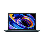 ASUS Zenbook Pro Duo 15 OLED UX582LR-XS74T laptop Intel® Core™ i7 i7-10870H 15.6" Touchscreen 4K Ultra HD 16 GB DDR4-SDRAM 1 TB SSD NVIDIA GeForce RTX 3070 Wi-Fi 6 (802.11ax) Windows 10 Pro Blue