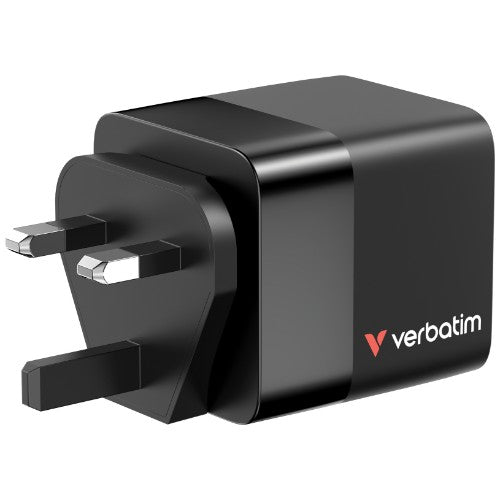 Verbatim GaN Charger 65W Universal Black AC Fast charging Indoor