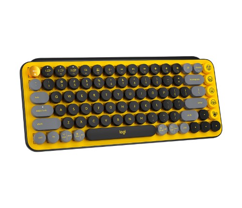 Logitech 920-010707 keyboard Universal Bluetooth English Black, Gray, Yellow