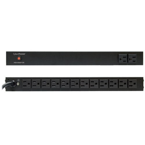 CyberPower PDU15B2F12R power distribution unit (PDU) 14 AC outlet(s) 1U Black